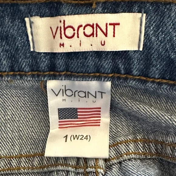 High-Rise Distressed Wide-Leg Jeans - Blue - Picture 3 of 3